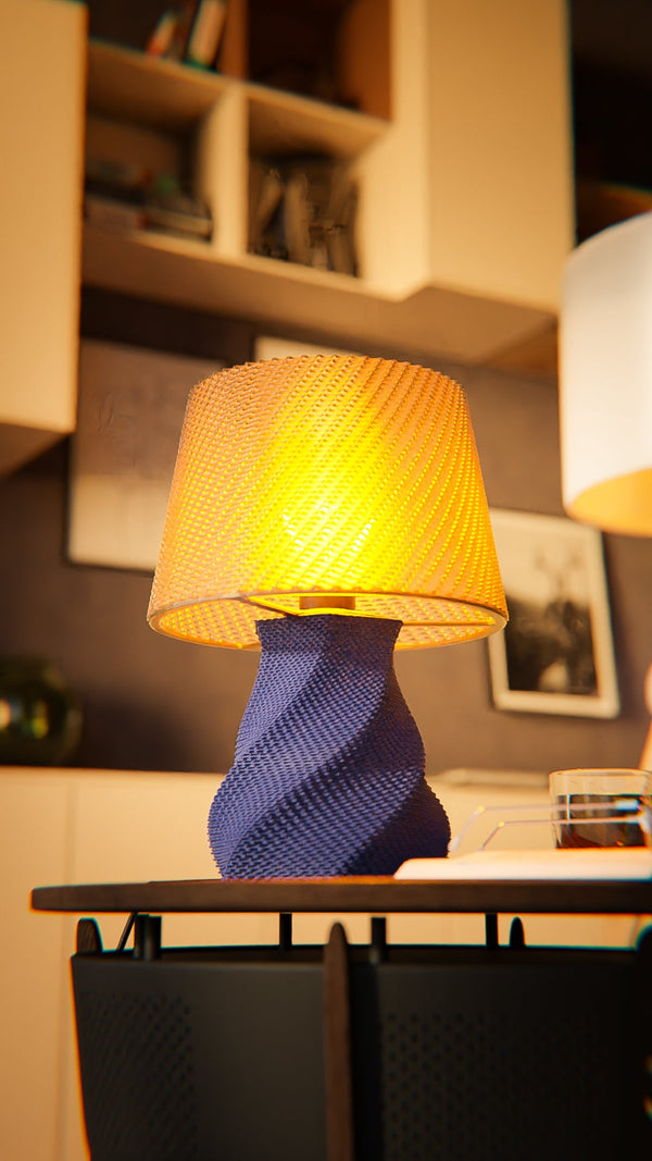 3D printed lighting designed to actually look good in your space. From desk lamps to ambient accent pieces, every item is printed on demand and ships ready to use. Browse the full collection or filter by style to find your fit.