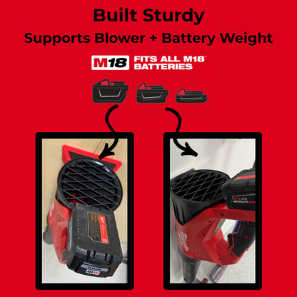 Milwaukee M18 Fuel Leaf Blower Wall Mount – Heavy Duty – Compatible with Model 3017