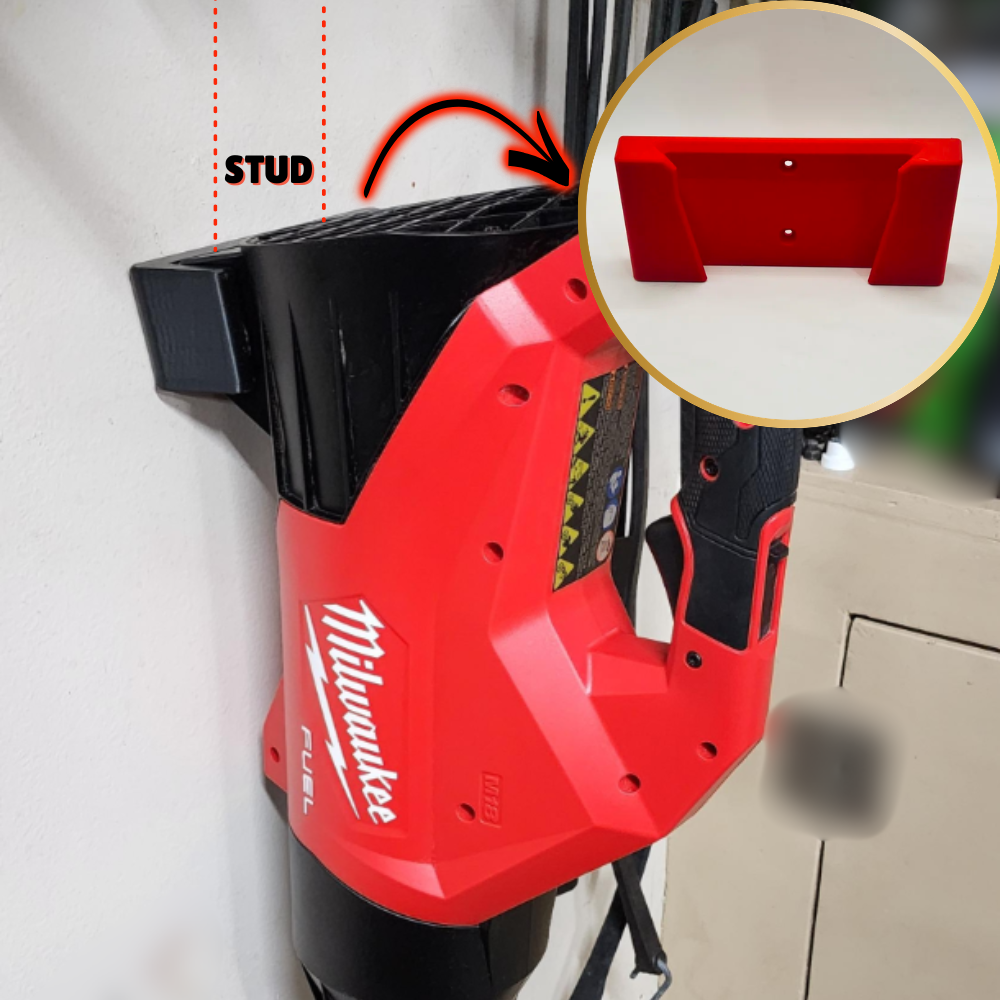 Milwaukee M18 Fuel Leaf Blower Wall Mount – Heavy Duty – Compatible with Model 3017
