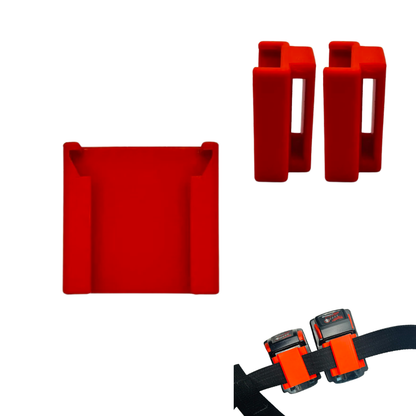 Milwaukee M18 Battery Belt Holder - Open & Closed Clip Designs - Made in USA