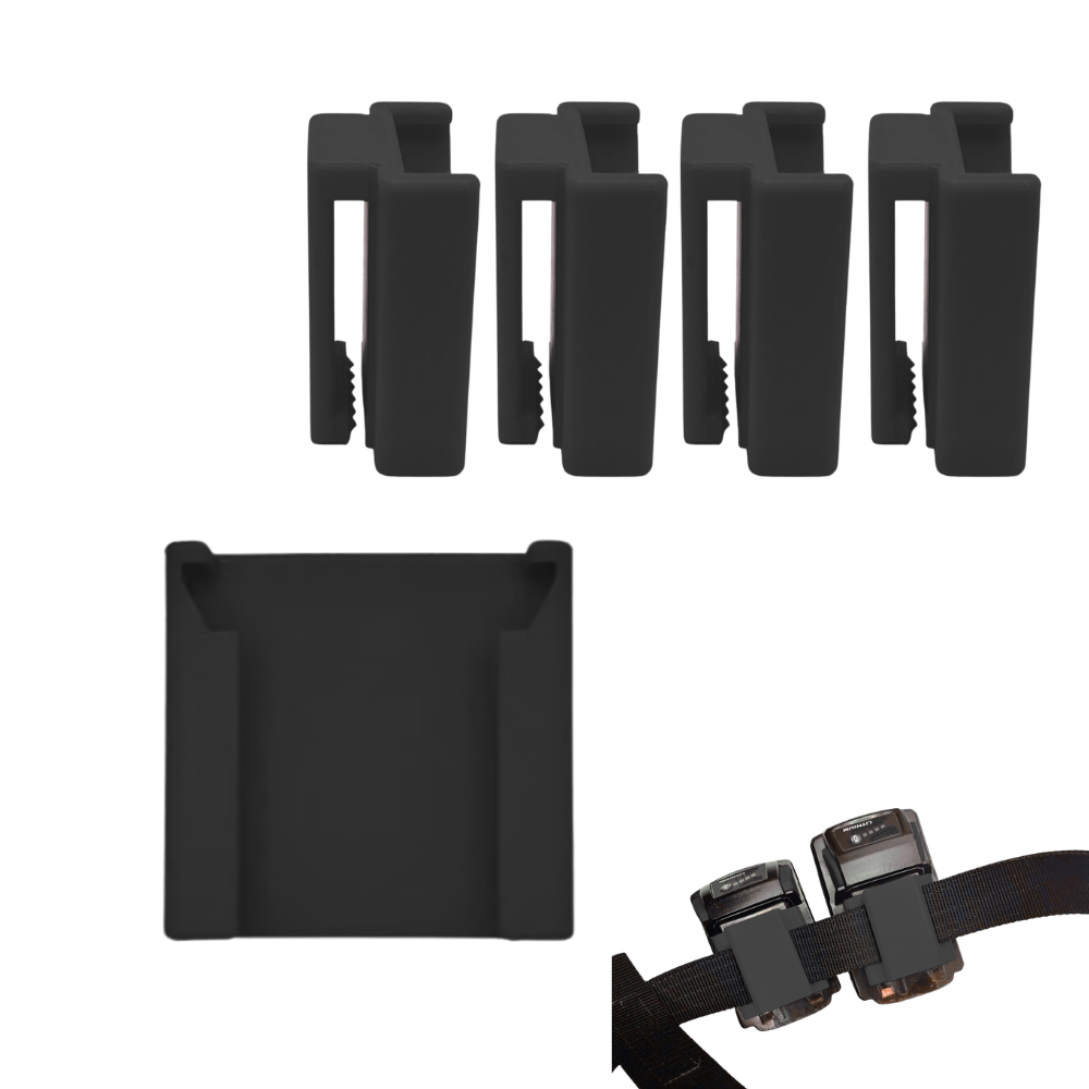 Milwaukee M18 Battery Belt Holder - Open & Closed Clip Designs - Made in USA