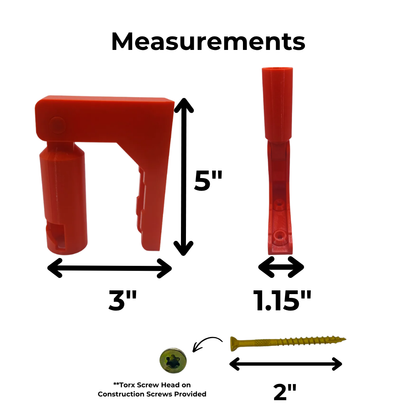 Milwaukee QUIK-LOK Attachment Wall Mount - Garage Storage Organizer - Screws Included - Red or Black