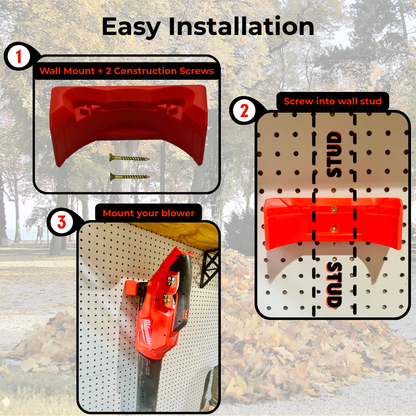 Milwaukee M18 Fuel Leaf Blower Wall Mount - Models 2724-20 and 2724-21
