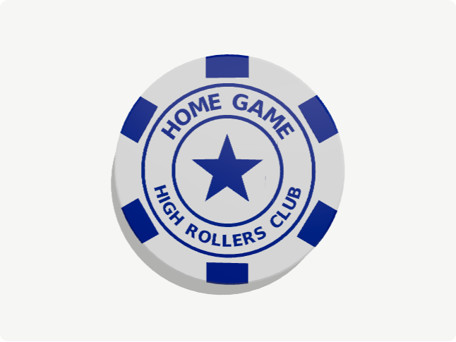 Custom Poker Chip with QR Code