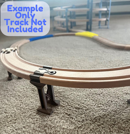 Wooden Train Track Bridge Supports