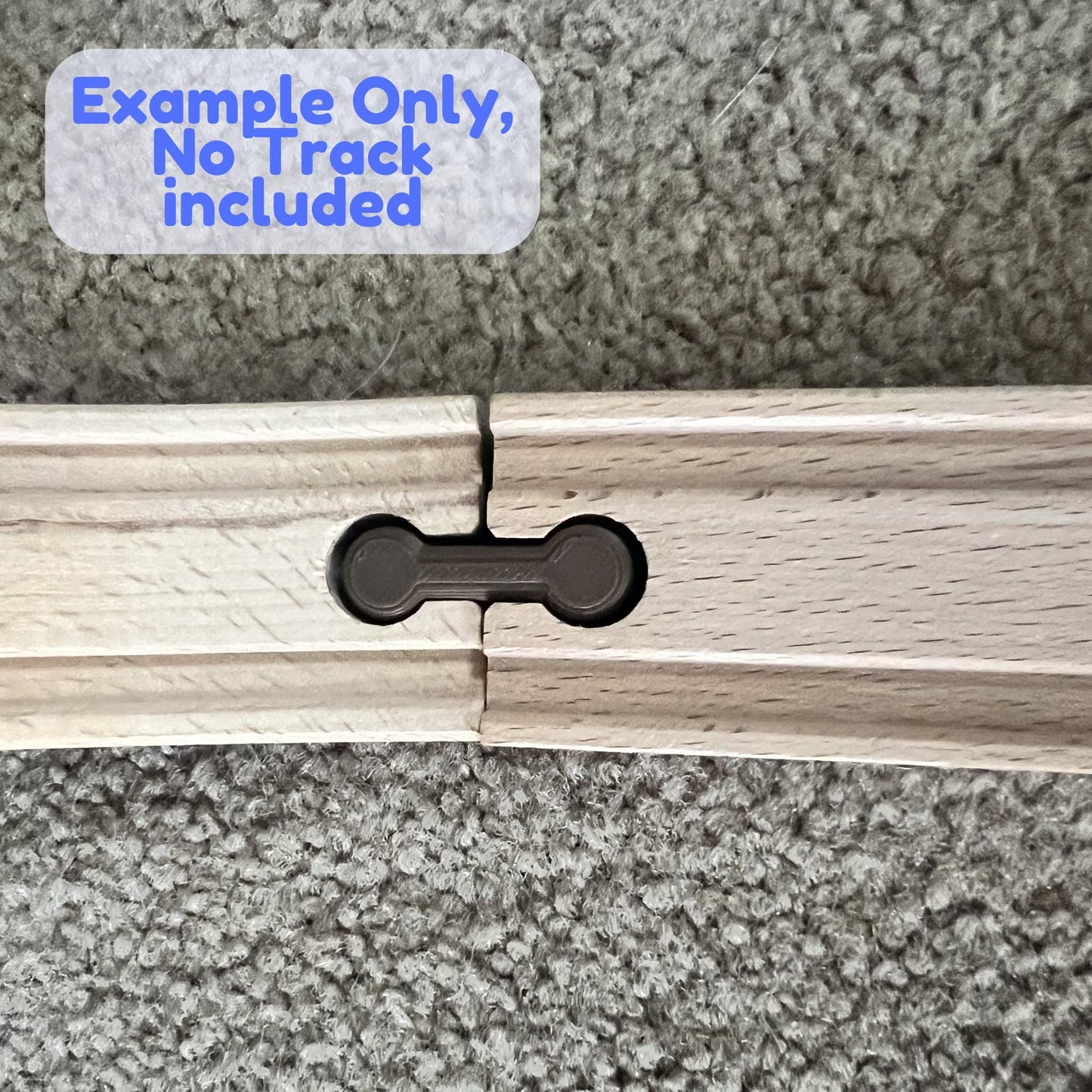 Wooden Train Track Female-to-Female Adapter