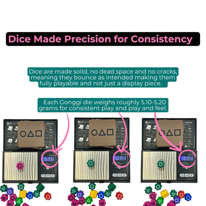 Weighted Gonggi Dice Game Set: Korean Traditional Game with Twist Lock Case | Christmas Stocking Stuffer