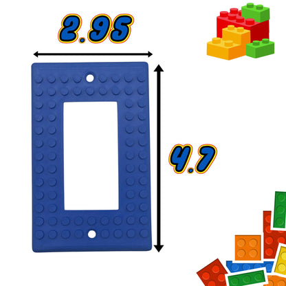 LEGO® Building Brick Compatible Wall Plates | Switch & Outlet Covers | 70 Colors Available