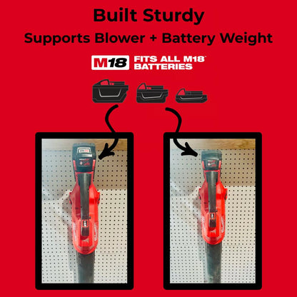 Milwaukee M18 Fuel Leaf Blower Wall Mount - Models 2724-20 and 2724-21