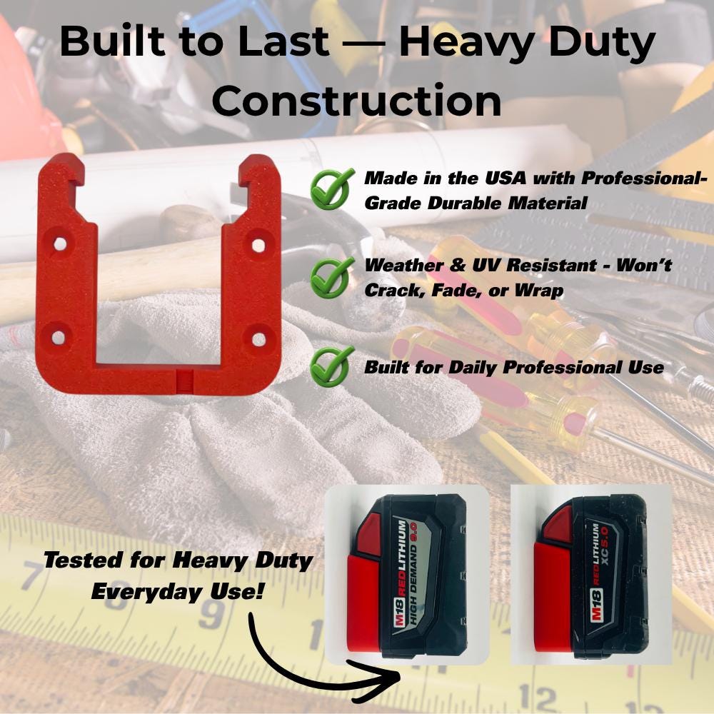 Heavy duty build: made in the USA, weather and UV resistant, tested for daily professional use