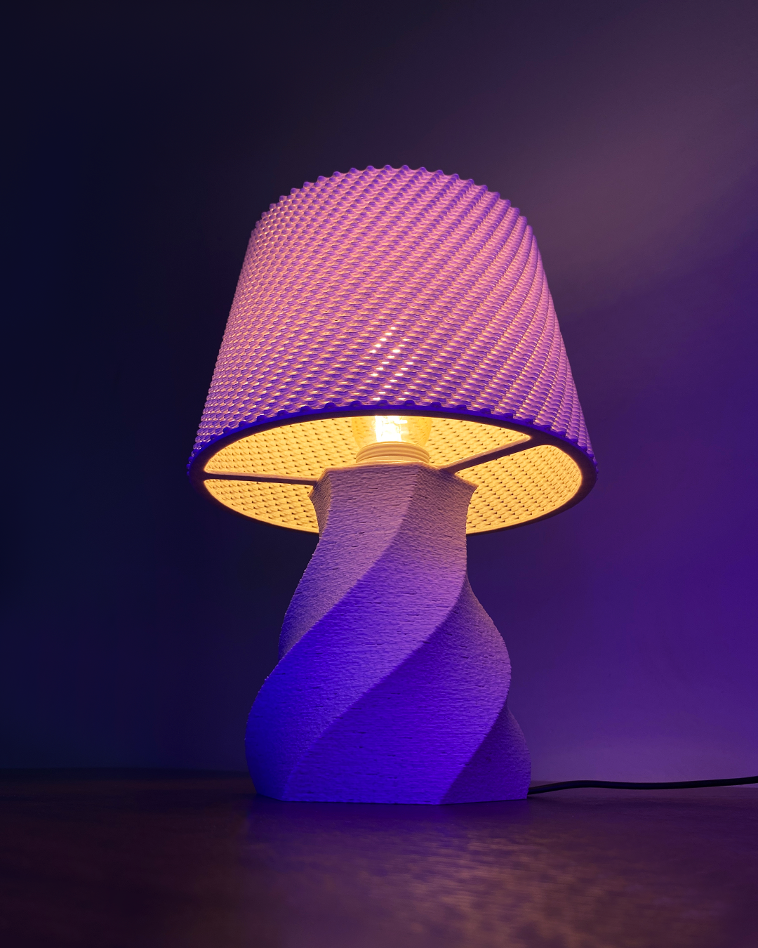 Julian Table Lamp Fuzzy Skin
